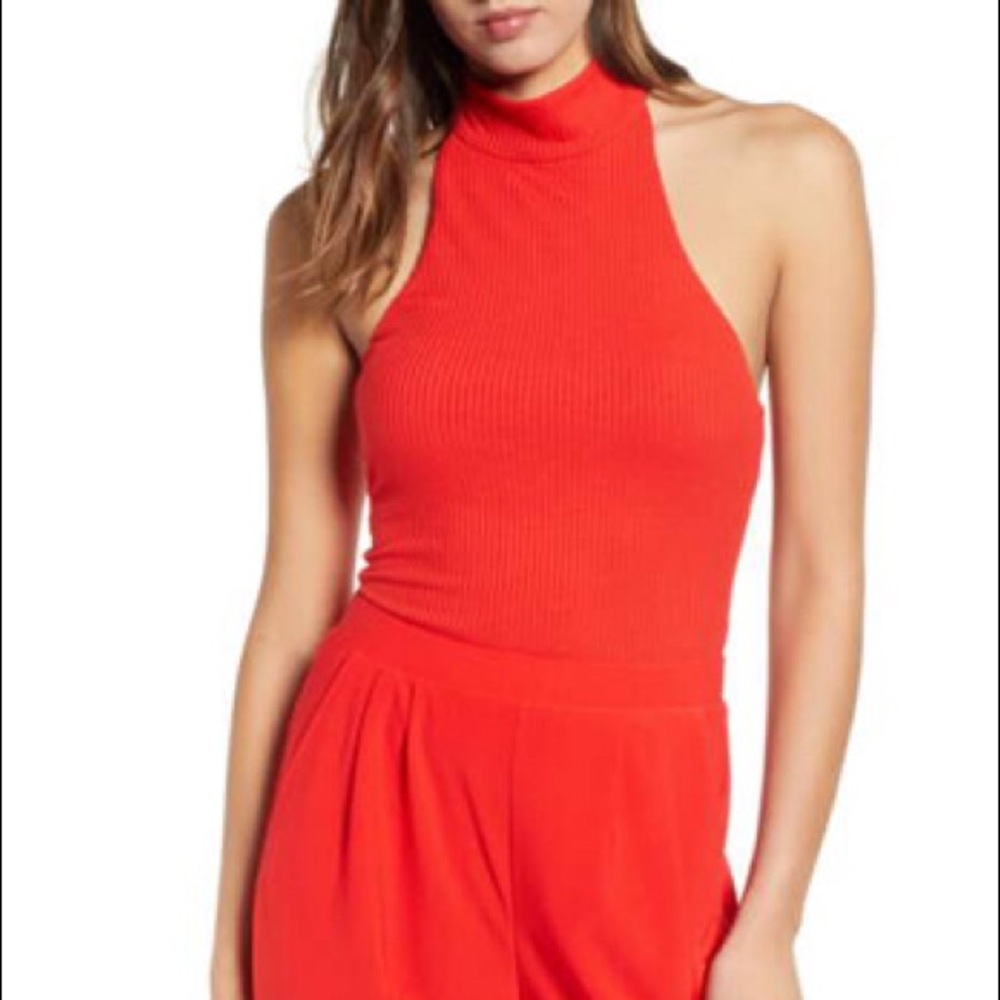 New with tags women’s haltertop red Sz large
